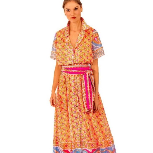 Gretchen Scott Womens Panache Maxi Dress Paisley Park Size XS - Picture 2 of 16